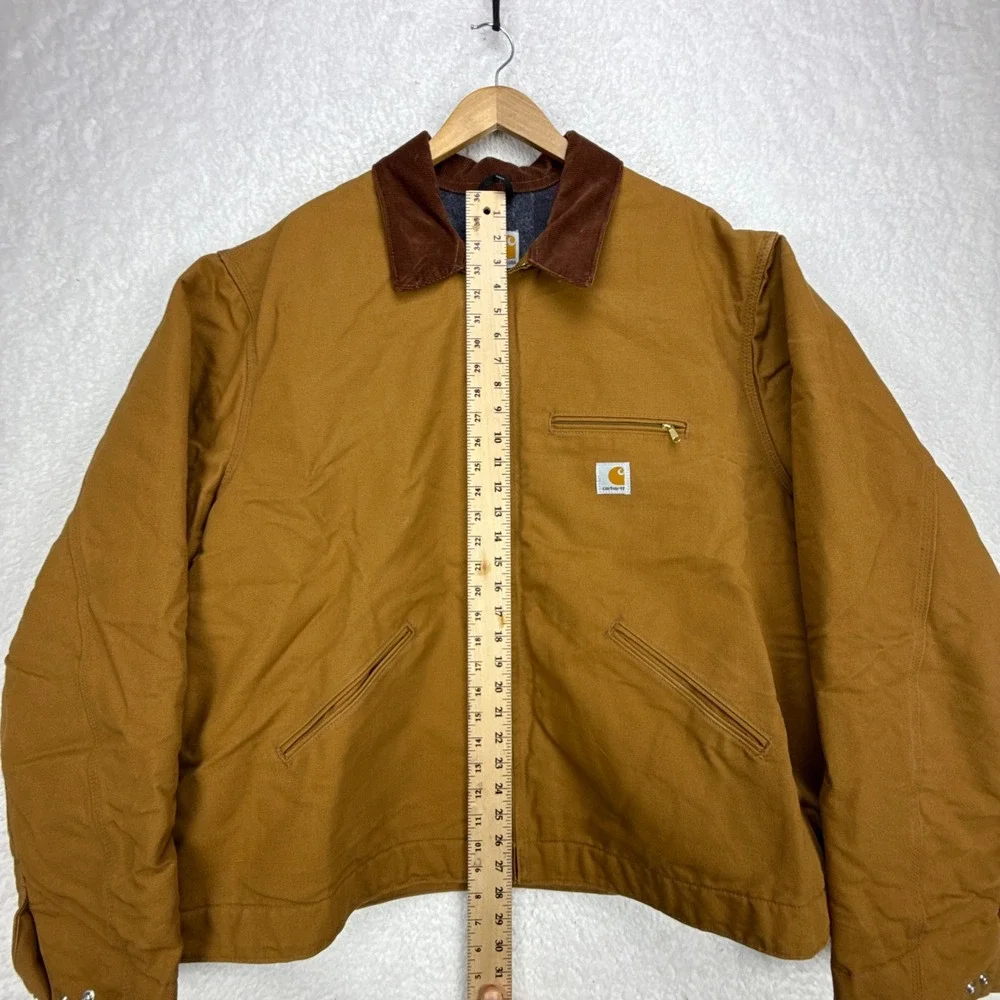 Carhartt Detroit Jacket Blanket Lined Mens 2XL Tall XXL J001 BRN Brown NWOT Firm